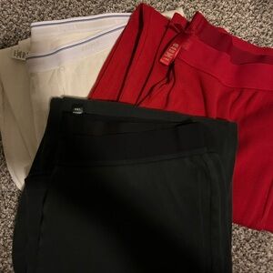 SKIMS Women's Pajama Set - Black, Red, White